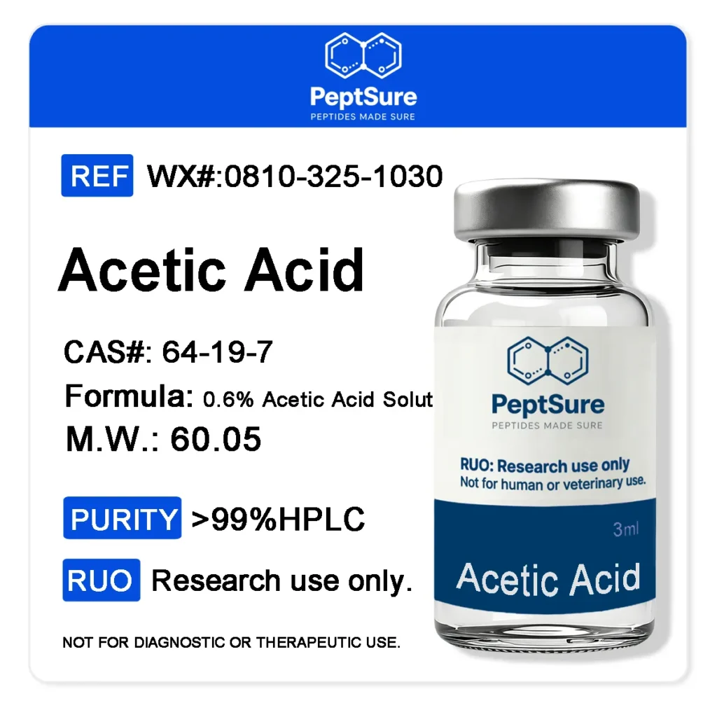 Acetic Acid 0.6% 3&10 ml -10vials